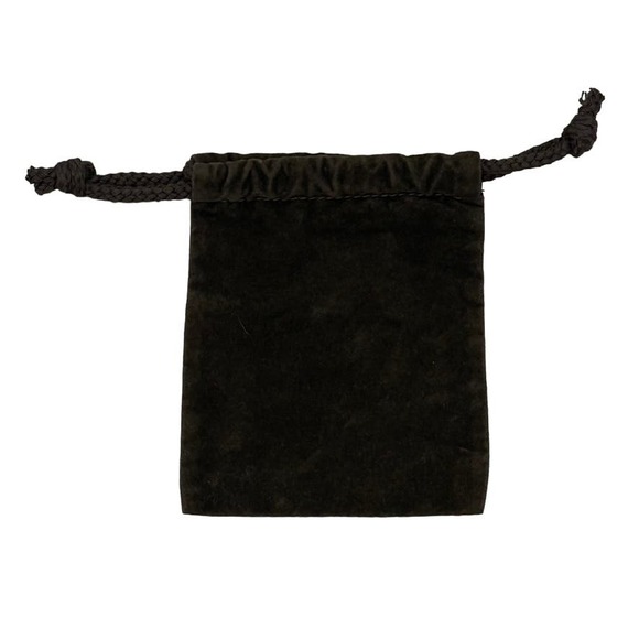 MICHAEL KORS Jewelry Pouch Drawstring Dust Bag in Brown velvet - Width 4" - Picture 3 of 5